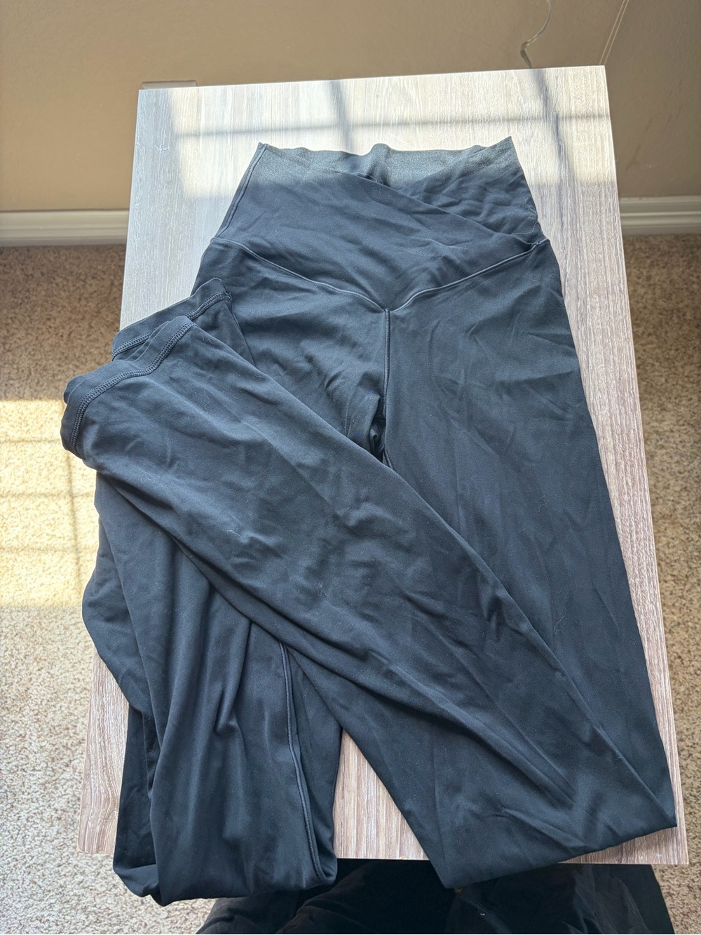 aerie Black 'Offline' Flare leggings